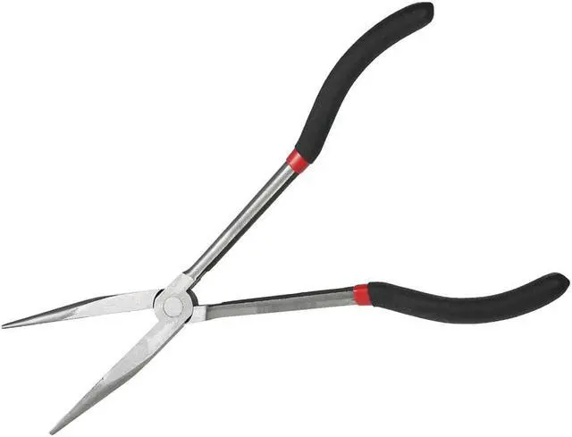 Main image of Extra Long Heavy-Duty 11" Double X Pliers Long Nose Pliers Straight Nose Sharp-nose Plier Hand Tools