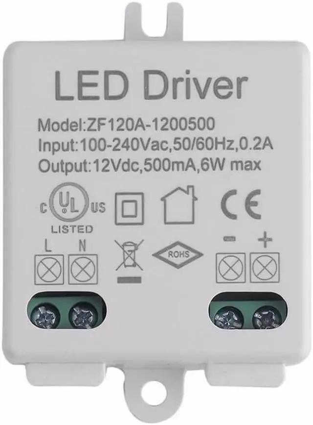 Main image of LED Driver Voltage Regulator AC DC Adapter LED Driver 100-240V AC 50/60HZ To 12V DC 6W