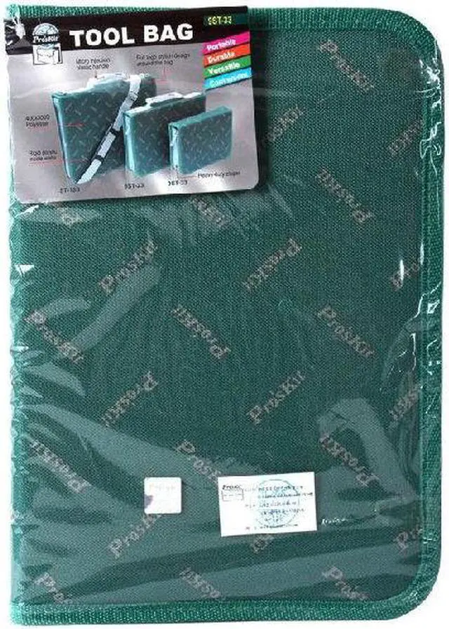 Alt view image 2 of 3 - Pro'sKit 9ST-33 255*172*55mm Multi-Functional Soldering Iron Tool Bag Repair Tool Kit