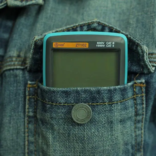 Alt view image 5 of 5 - BSIDE Digital Multimeter ZT102 6000 counts Backlight AC/DC Ammeter Voltmeter Ohm Portable Meter Voltage Meter