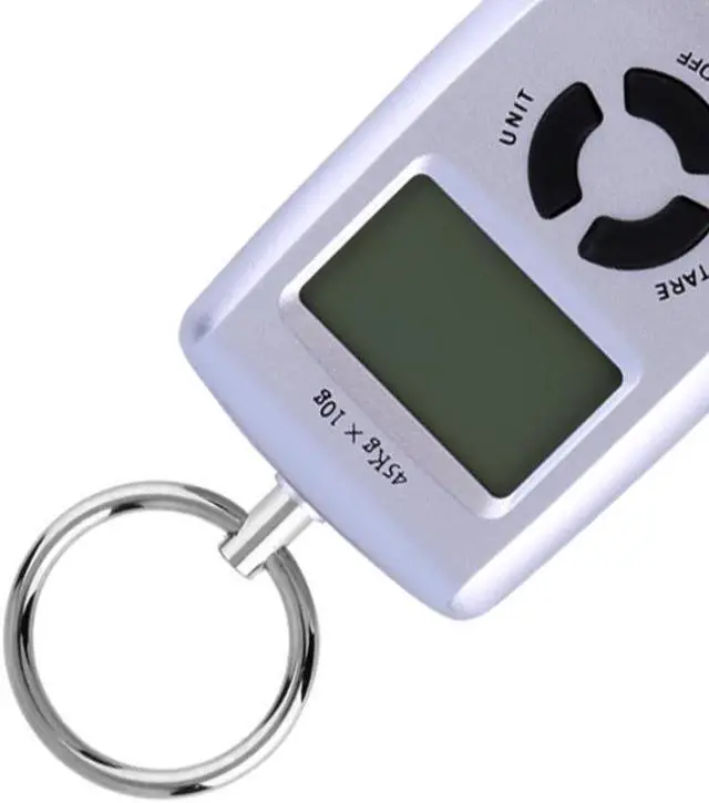 Alt view image 3 of 3 - WH-A05L LCD Portable Digital Electronic Scale Pocket 45kg/10g Luggage Hanging Fishing Hook Balance Scale Electronic lb oz kg