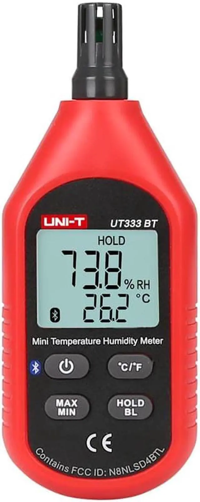 Main image of UNI-T UT333BT Thermometer Hygrometer Bluetooth Digital LCD Mini Temperature Humidity Meter Moisture Meter Sensor Thermometer