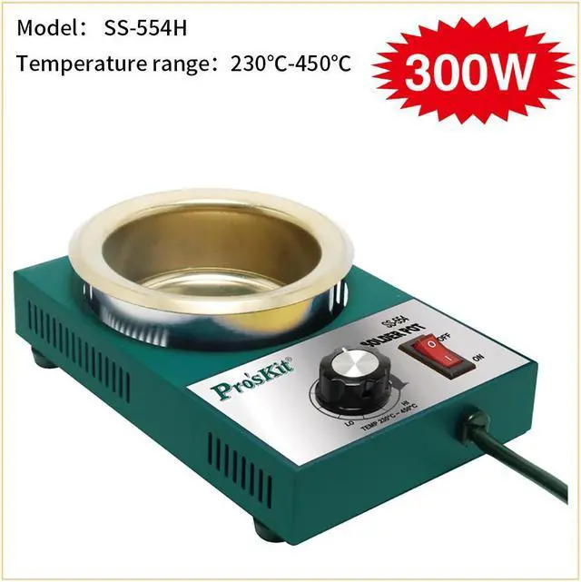 Alt view image 2 of 4 - Pro'skit SS-554H High Quality 300W Temperature Controlled Soldering Pot 2.2kg Melting Flux Tin Pot Tin Cans
