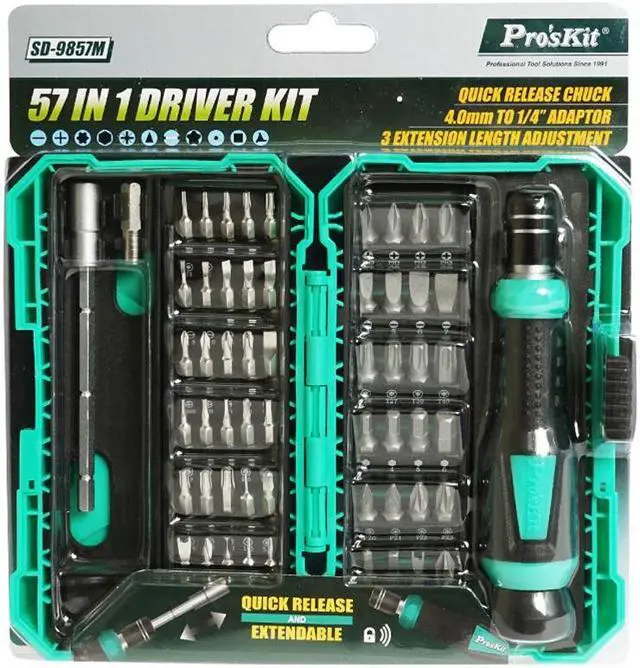 Alt view image 6 of 6 - Pros'kit SD-9857m Multifunction 57 in 1 Computer Precision Screwdriver Set Repair Tool Set Disassemble Mobile Phone