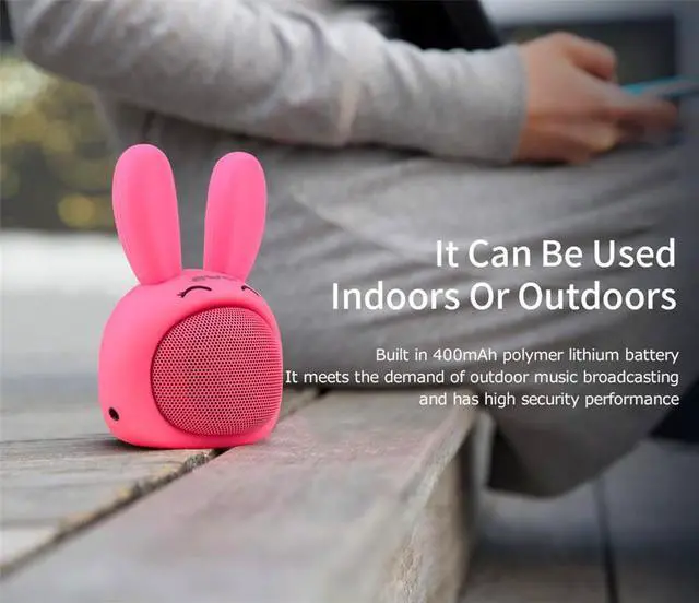Alt view image 6 of 7 - Awei Y700 Stereo Sound Mini Wireless Bluetooth Speakers Portable For Phone Computer PC Powerful Blutooth Bass Hoparlor Center Music (Pink)