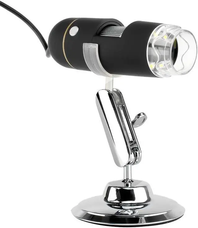 Alt view image 4 of 7 - 500X Magnification USB Digital Microscope with OTG Function Endoscope 8-LED Light 2.0MP HD Magnifying Glass Magnifier with Stand
