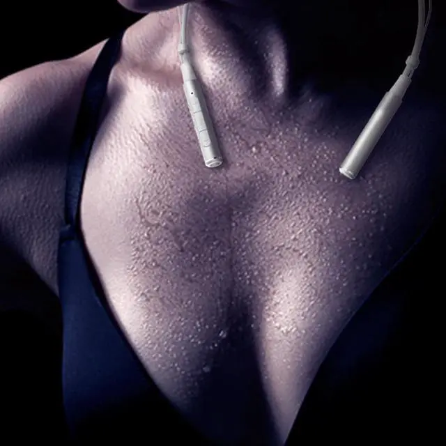 Alt view image 5 of 7 - Roman Z6000 Wireless 4.1 Bluetooth Sport Headphone Neckband In-ear Stereo Earphone with Microphone Sweatproof Hands Free Headset(Silver)