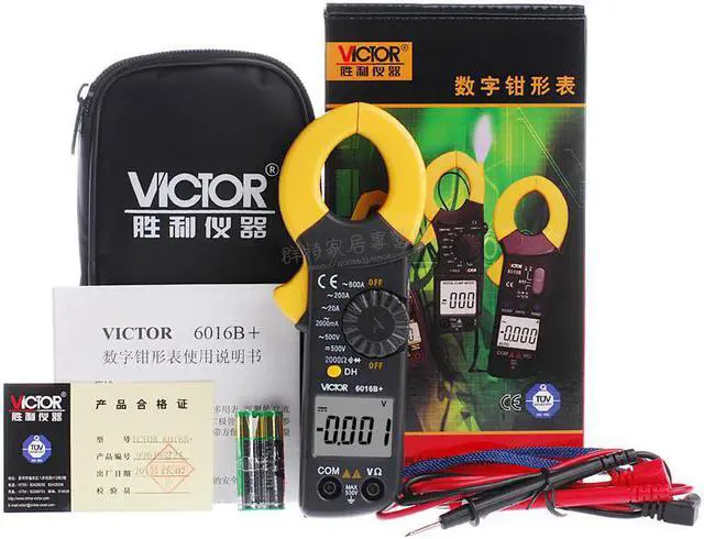 Alt view image 2 of 2 - VICTOR VC6016B+ AC/DC Digital Electronic Clamp Multimeter AC Clamp Meter Tester