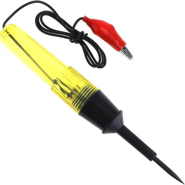 Alt view image 2 of 7 - 6V-24V Long Pen-type Electric Pen Voltage Circuit Tester with Probe And Clamp Light Bulb Automobile Maintenance Tools for Cars
