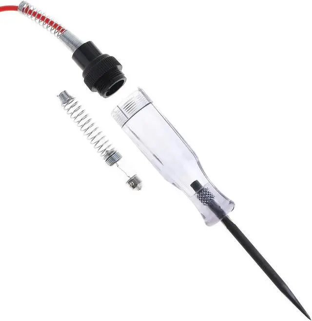 Alt view image 6 of 7 - 6V-24V Long Pen-type Electric Pen Voltage Circuit Tester with Probe And Spring Wire Light Bulb Automobile Maintenance Tools for Cars