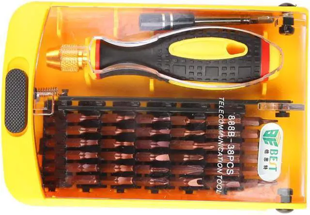 Alt view image 5 of 5 - BEST-888B 38 in 1 Multi-purpose Precise Screwdrivers Set Mobile Phone Maintenance Tools kit