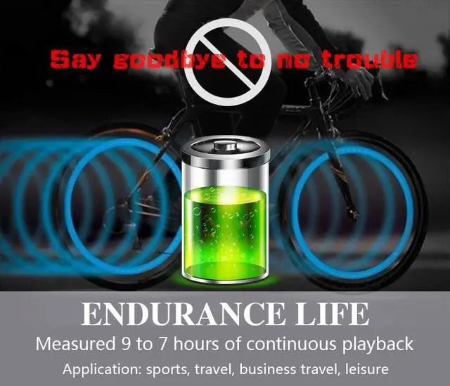 Alt view image 7 of 7 - Fineblue FD600 Wireless NFC auriculares Bluetooth Stereo Headset Earphone Anti Lost Vibration Voice Prompt Sport Headphone - Black Gold