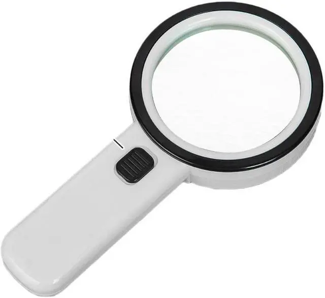 Main image of 90mm Magnifying Glass Loupe Magnifier With LED Lights Ultraviolet Money Detector Lamp Antique For The Elderly Reading Tool