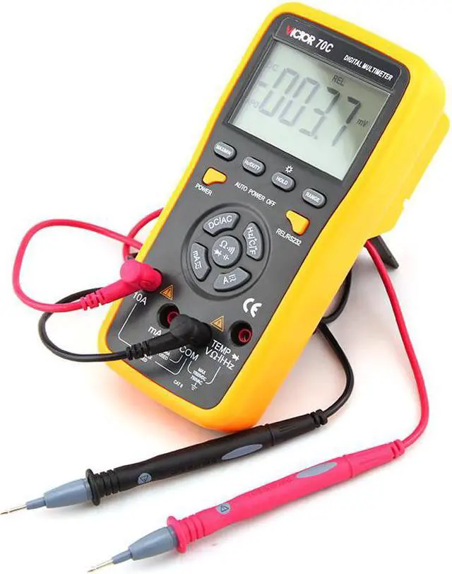 Main image of VICTOR VC70C 6000 Counts Key Touch Auto Range 10A Resistance Capacitance Frequency Temperature Digital Multimeter