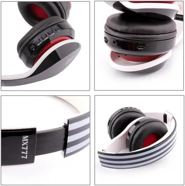 Alt view image 5 of 5 - OVLENG MX777 Bluetooth 3.0 Headset Stereo Wireless Headphones with Mic Support FM & TF Card & MP3 / MP4