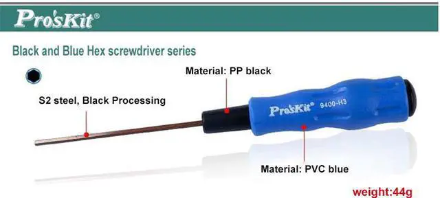 Alt view image 3 of 5 - Pro'skit 89400-H3 200*3mm Hex Multi-purpose Magnetic Screwdriver Opening Tool Repair