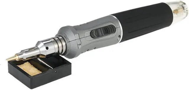 Alt view image 2 of 4 - Professional 10 in 1 Soldering Iron Set Butane Gas Soldering Iron Set 26ml Welding Kit Torch Welding Equipment HS-1115K - Gray