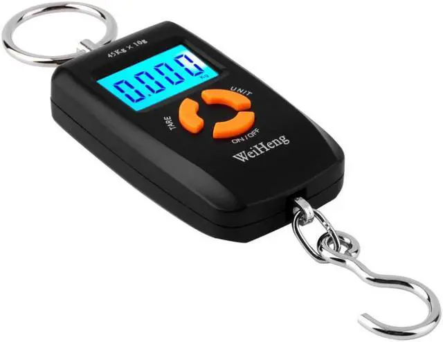 Alt view image 2 of 3 - WH-A05L LCD Portable Digital Electronic Scale Pocket 45kg/10g Luggage Hanging Fishing Hook Balance Scale Electronic lb oz kg