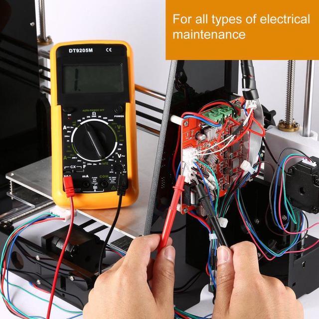 Alt view image 2 of 5 - DT9205M AC/DC LCD Electrical Digital Multimeter Checkers Voltmeter Ohmmeter Ammeter Capacitance Tester 32 Stalls Potentiometer