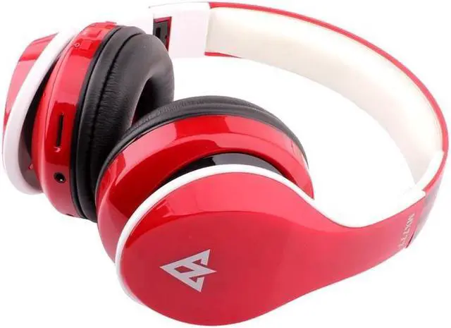 Alt view image 3 of 4 - OVLENG MX777 Bluetooth 3.0 Headset Stereo Wireless Headphones with Mic Support FM & TF Card & MP3 / MP4- Red