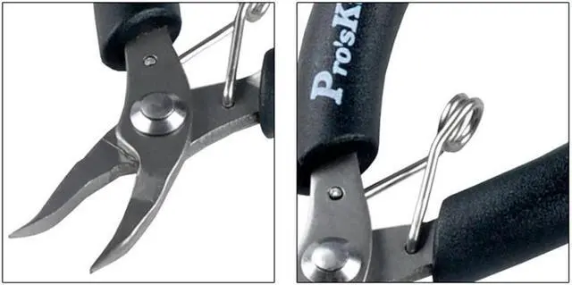 Alt view image 4 of 6 - Pro'skit 1PK-501C Bending Nose Plier Dipped Handle Shear Sharp Wire Strippers Wire Wrapping Beading Jewelry Tool Handle Tool