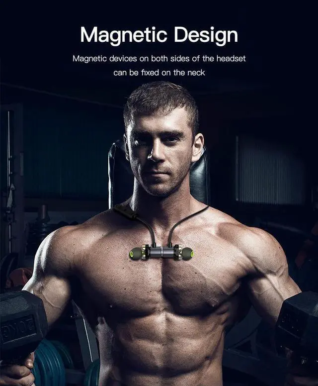 Alt view image 6 of 7 - AWEI X650BL Wireless Headphones Bluetooth headset Neckband Earpiece Casque Earphones for phones Auriculares inalambrico (Black)