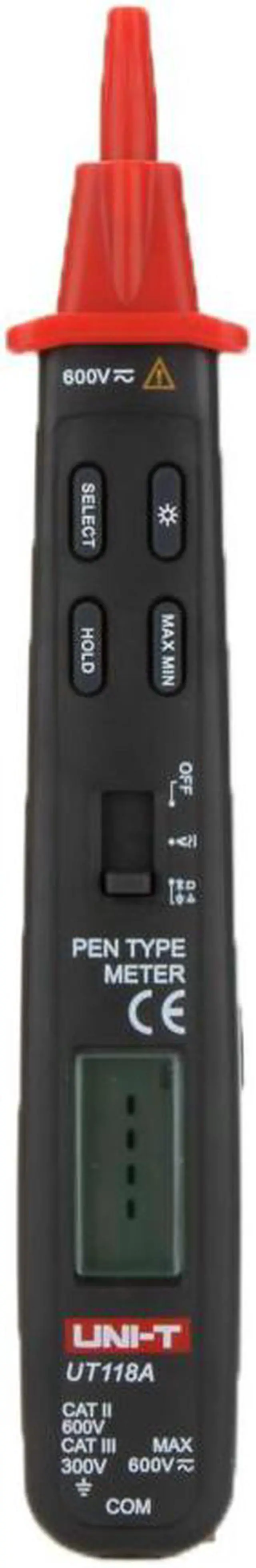 Main image of UNI-T UT118A Pen Type DC/AC Voltage Capacitance Resistance Digital Multimeters w/LCD Backlight Data Hold