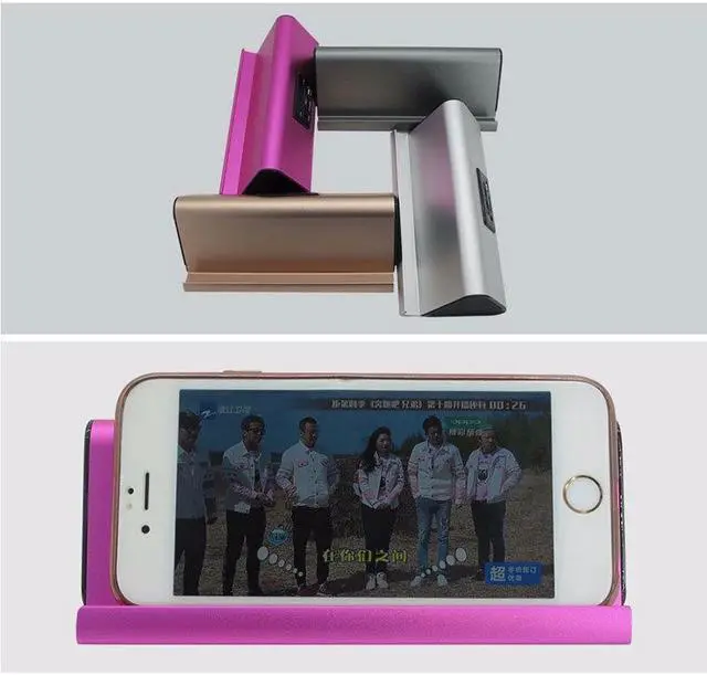 Alt view image 5 of 6 - Fineblue Wireless Bluetooth Speaker with Viewing Stand Dock cradle Hifi Enhanced Bass for SmartPhone iPad support TF Card - Gold