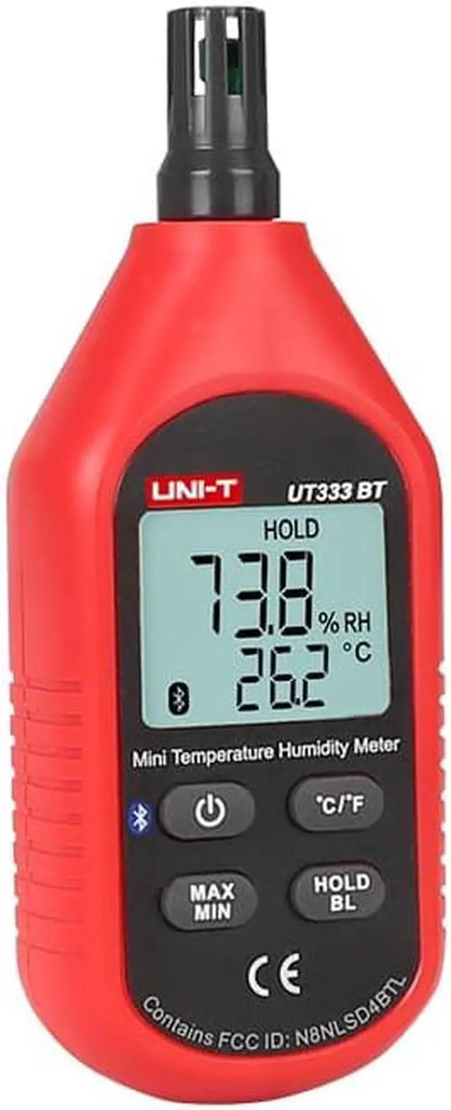 Alt view image 4 of 5 - UNI-T UT333BT Thermometer Hygrometer Bluetooth Digital LCD Mini Temperature Humidity Meter Moisture Meter Sensor Thermometer