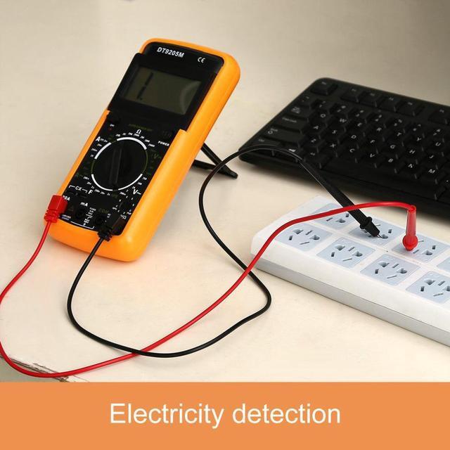 Alt view image 3 of 5 - DT9205M AC/DC LCD Electrical Digital Multimeter Checkers Voltmeter Ohmmeter Ammeter Capacitance Tester 32 Stalls Potentiometer