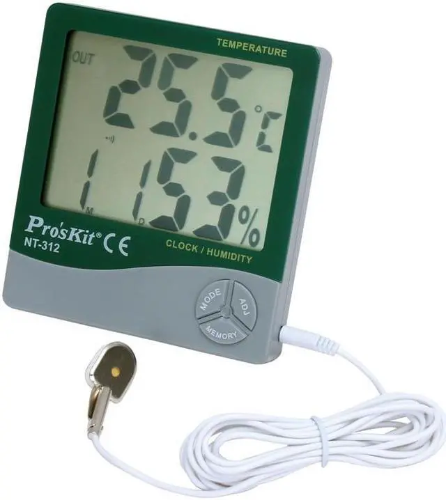 Main image of Pro'skit NT-312 Multifunction Household Humidity Hygrometer Meter Thermometer Temperature Gauge Timer with Alarm