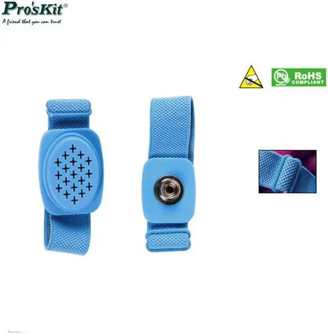 Alt view image 2 of 3 - Pro'sKit 8PK-611W High-Grade Anti-Static Wrist Strap Wireless Anti-Static Wrist Strap / Genuine Static Eliminator Wristband Wrist Strap