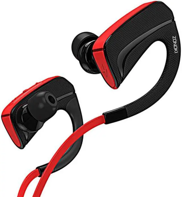 Main image of ZONOKI B198 Wireless Sports Magnetic Bluetooth Headset V4.0 Hi-Fi Headphone Sweatproof earphone with Mic for iphone samsung - Red