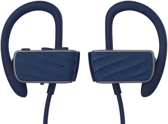 Alt view image 3 of 7 - Roman S560 Bluetooth earphones, Wireless V4.1 Sweatproof Sports Workout Earbuds for Running, Stereo Noise Cancelling Headset(Blue)