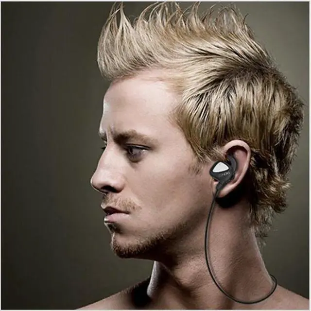 Alt view image 4 of 4 - Telephone Headset Zonoki S2 Sport Earphone Wireless Noise Cancellation Device USB Bluetooth Headset Running Earphones Bass NFC - White