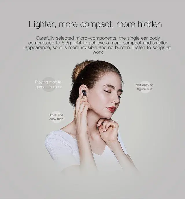 Alt view image 6 of 7 - QCY Q29 Wireless Bluetooth earphones Stereo earphones Auto Connected earbuds With Mic And Portable Storage Box