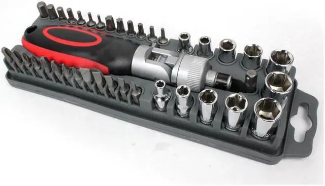 Alt view image 4 of 6 - Pro'skit SD-2309 High Quality 40Pcs Reversible Ratchet Screwdriver W/Bits&Sockets Set Hand Tools Screwdriver Set Torx Hex