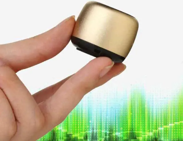 Alt view image 2 of 2 - Fineblue Bluetooth Speaker Wireless Stereo MP3 Player Pocket Audio Support Handsfree AUX in Bluetooth V2.1+EDR music box - Black