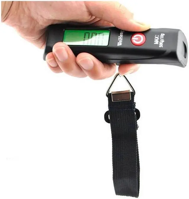 Alt view image 6 of 7 - 50kg/10g Portable LCD Digital Hanging Luggage Scale Travel Electronic Weight with String