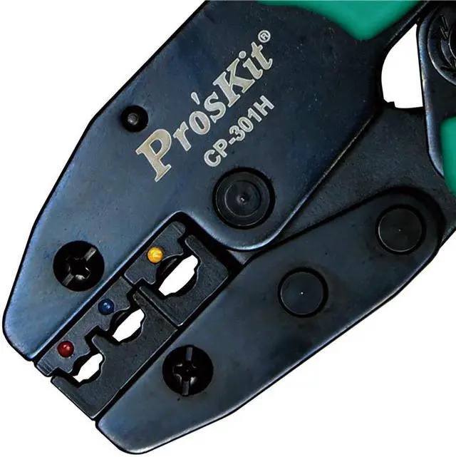 Alt view image 2 of 5 - Pro'sKit CP-301H Insulated Terminal Crimping Tool Ratchet Press Plier Multifunctional Hand Tools