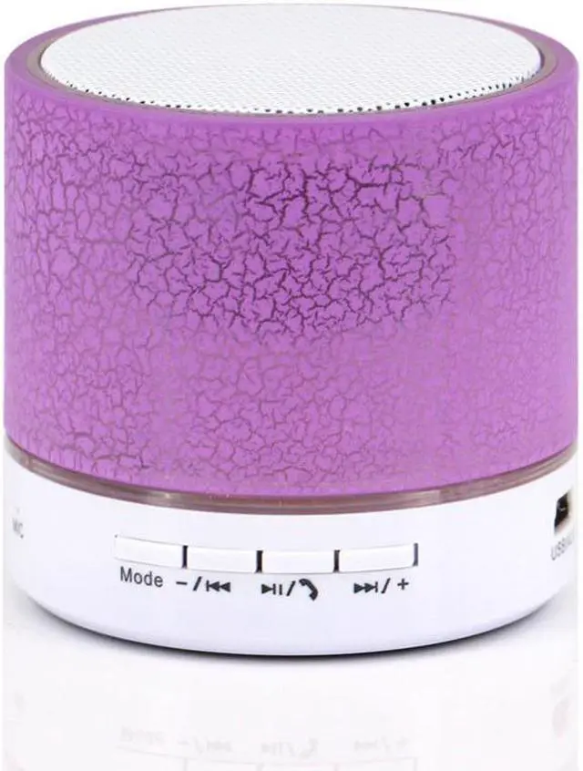 Main image of A9 Portable Mini Flashing LED Bluetooth Speakers Wireless Small Music Audio TF USB FM Stereo Sound For Phone with Mic - Purple