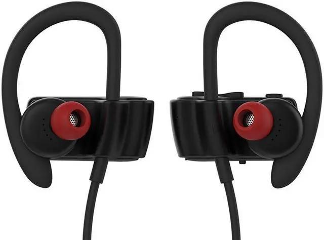 Alt view image 3 of 6 - Roman S560 Bluetooth earphones, Wireless V4.1 Sweatproof Sports Workout Earbuds for Running, Stereo Noise Cancelling Headset(Black)