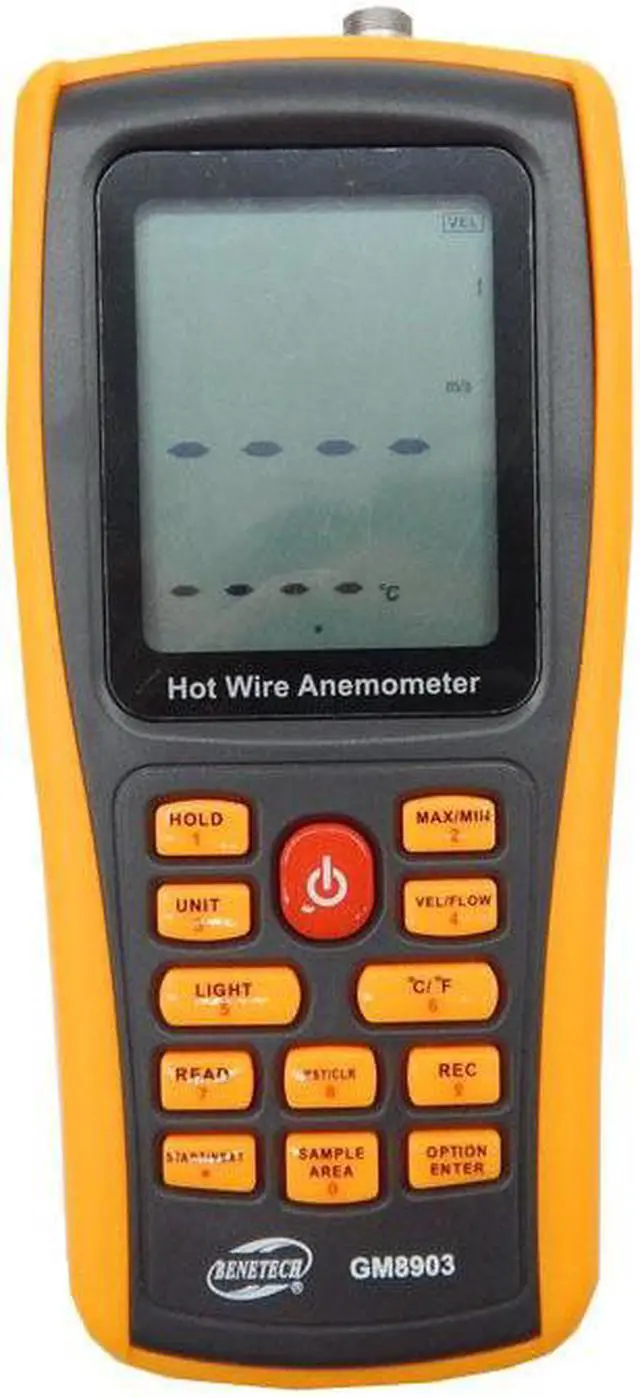 Alt view image 3 of 5 - BENETECH GM8903 Digital Anemometer Wind Speed Meter Anemometer Wind Speed GaugeTemperature Measure USB Interface