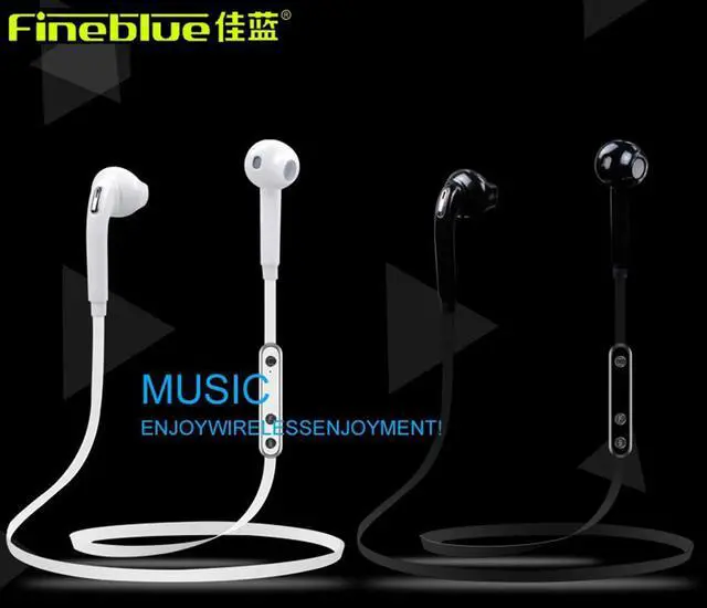 Alt view image 2 of 7 - New FineBlue FS7 Stereo Blutooth Headset Wireless Headphone Answer Call Listen Music Sport Earphone For IOS Android - White
