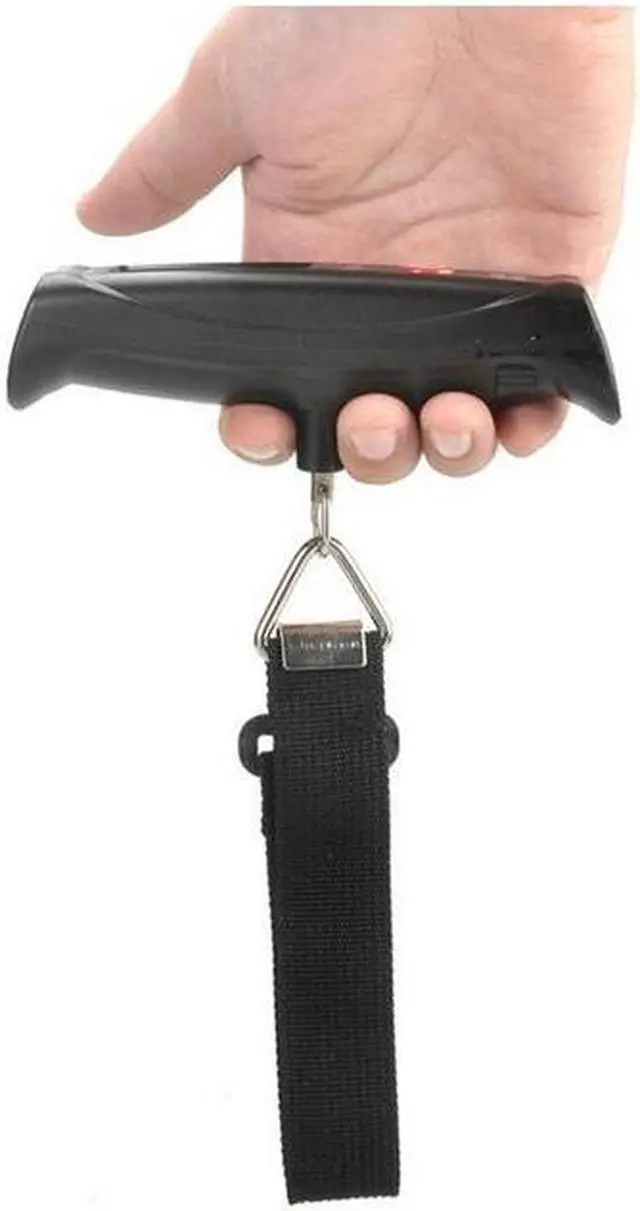 Alt view image 2 of 7 - 50kg/10g Portable LCD Digital Hanging Luggage Scale Travel Electronic Weight with String