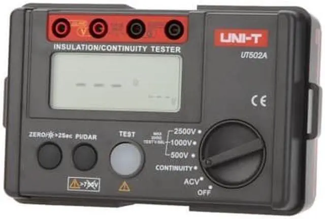 Alt view image 2 of 5 - UNI-T UT502A 2500V Insulation Resistance Tester Megohmmeter Voltmeter Continuity Tester w/LCD Backlight