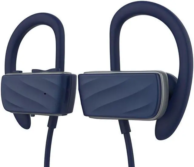 Alt view image 2 of 7 - Roman S560 Bluetooth earphones, Wireless V4.1 Sweatproof Sports Workout Earbuds for Running, Stereo Noise Cancelling Headset(Blue)