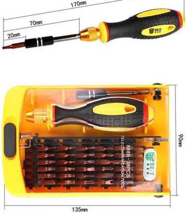 Main image of BEST-888B 38 in 1 Multi-purpose Precise Screwdrivers Set Mobile Phone Maintenance Tools kit