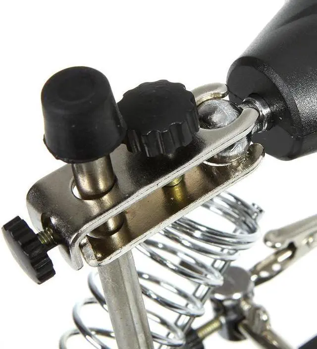 Alt view image 6 of 7 - 2.5X 7.5X 10X LED Soldering magnifying glass Illuminated Magnifier Desktop Loupe Helping Hand Auxiliary Clamp with Power Adapter