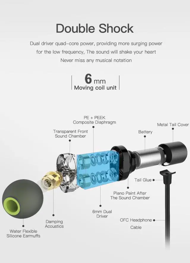 Alt view image 3 of 7 - AWEI X650BL Wireless Headphones Bluetooth headset Neckband Earpiece Casque Earphones for phones Auriculares inalambrico (Gray)